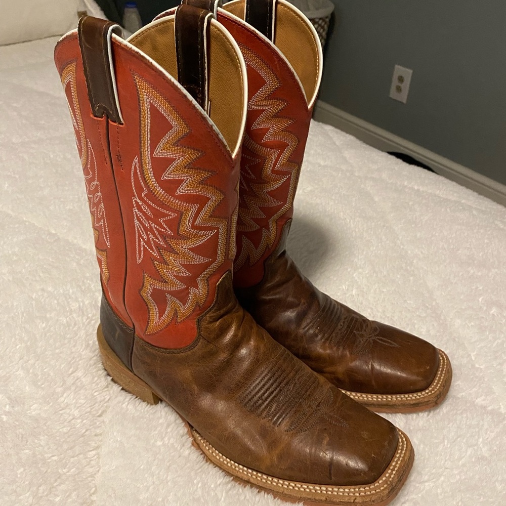 Justin Bent Rail Caddo Cowboy Boots size 8.5 D